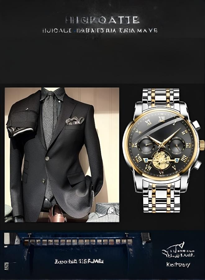 Men's Luxury Mechanical Wristwatch with Luminous Design - Image 4